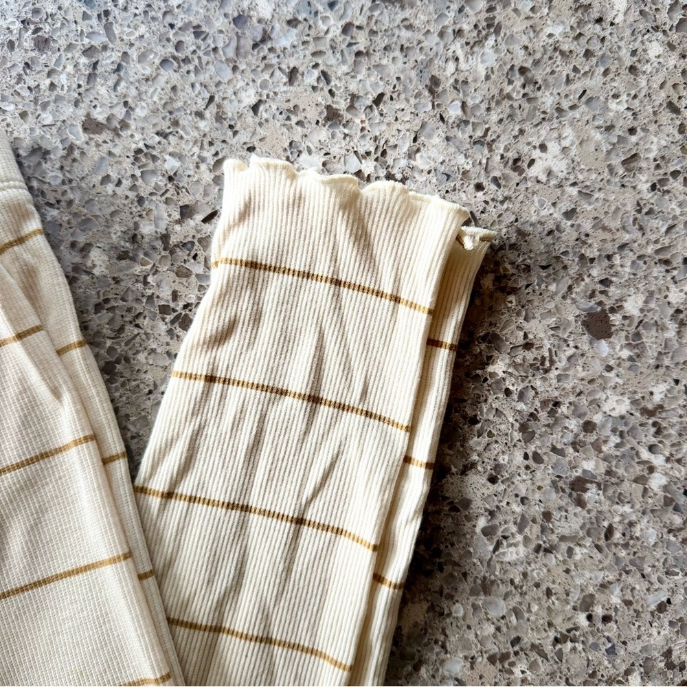 Grayson Collective l Striped Cream and Brown Kids Bottoms l 5T - Picture 4 of 7